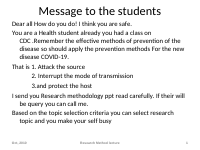 Research methdology for 3rd year Nursing students.ppt